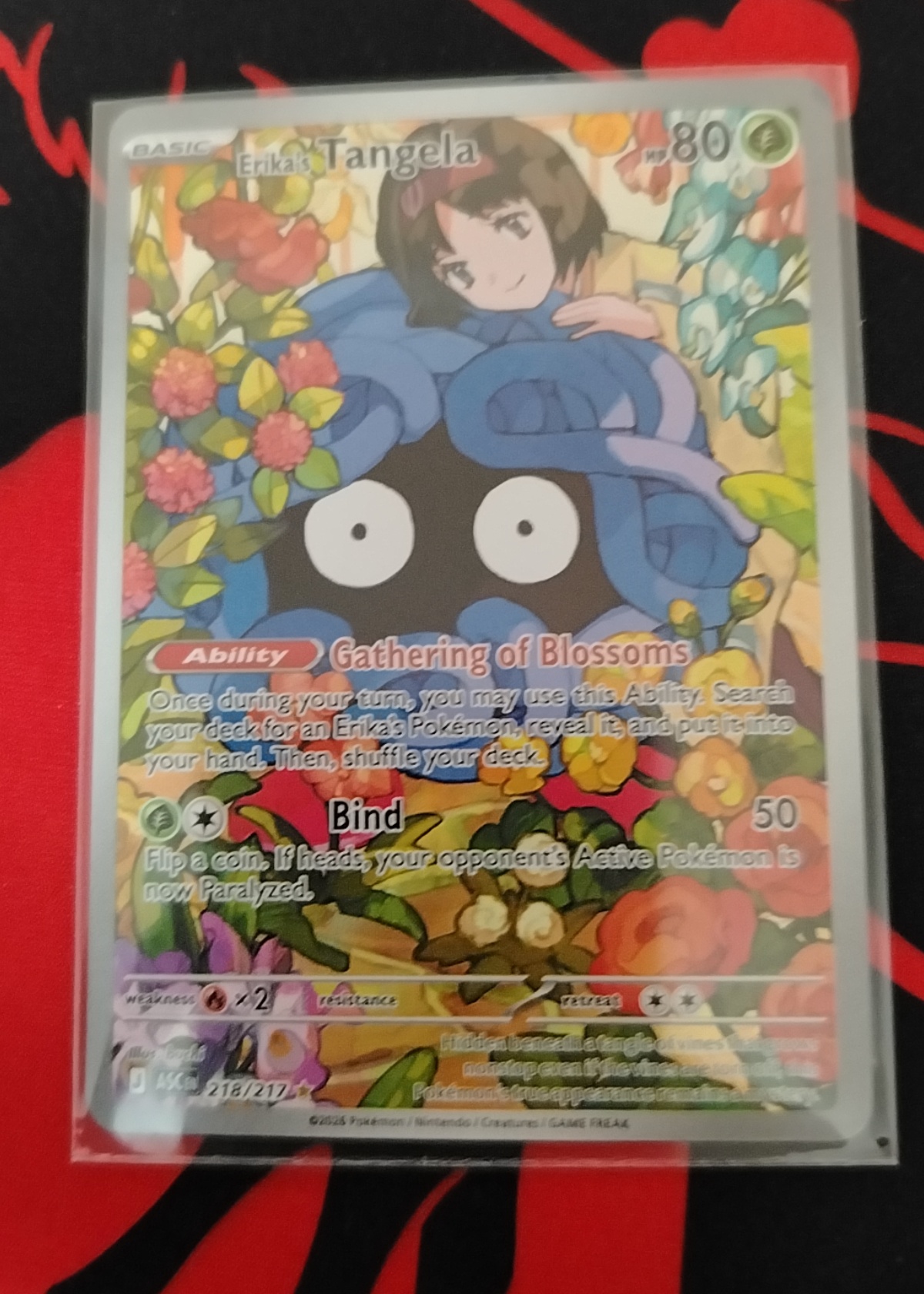 erika's tangela pokemon card Erika's Tangela Pokemon Ascended Heroes 218/217 Near Mint