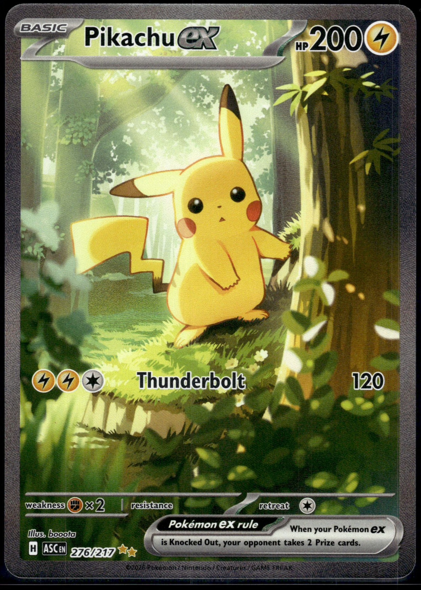 Pikachu ex - Grade 9 - Ascended Heroes #276/217 | TCGrader