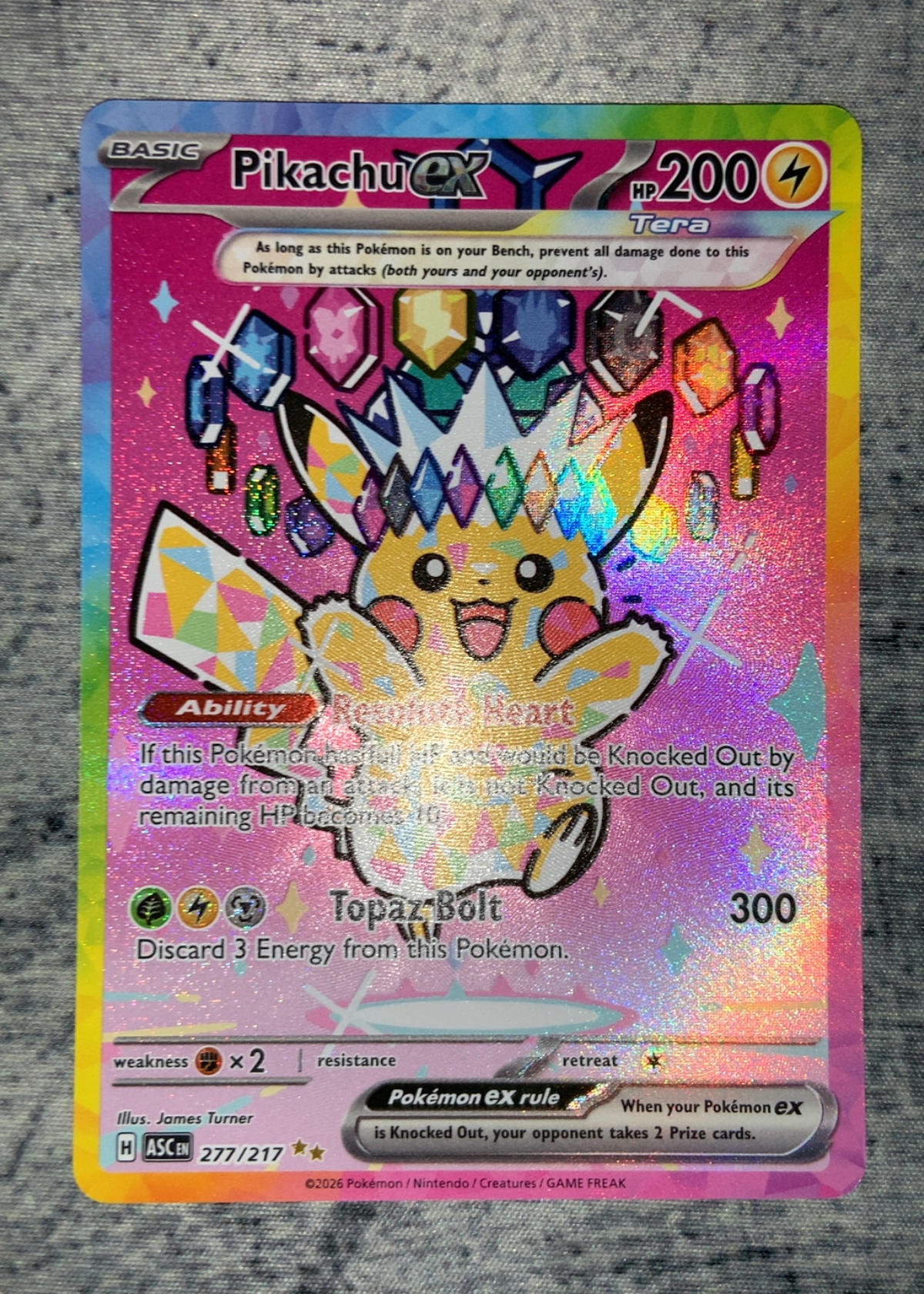Pikachu ex - Grade 8.8 - Ascended Heroes #277/217 | TCGrader