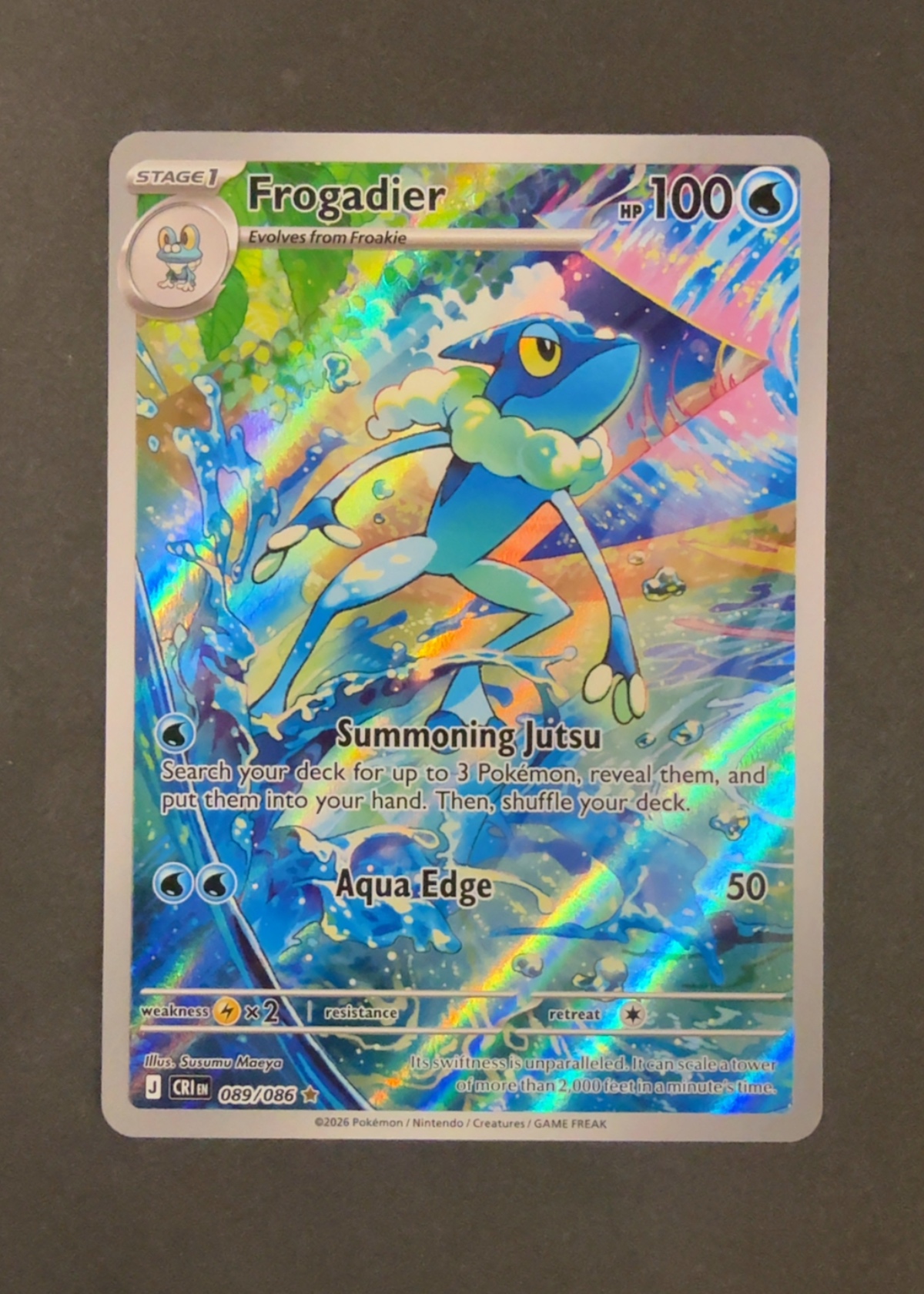 Frogadier - Grade 9 - Chaos Rising #089/086 | TCGrader