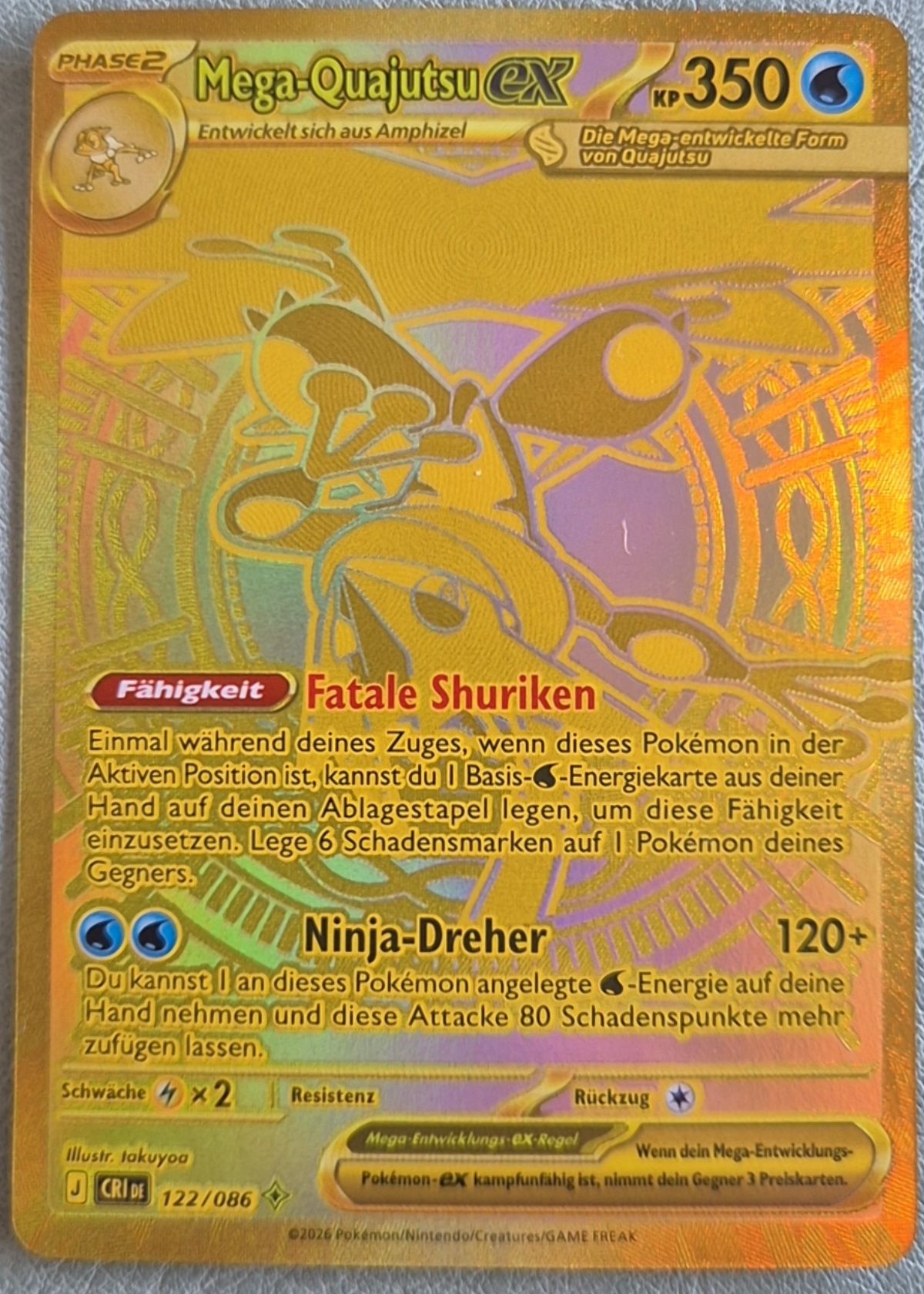 Mega Greninja ex - Grade 8.3 - Chaos Rising #122/086 | TCGrader