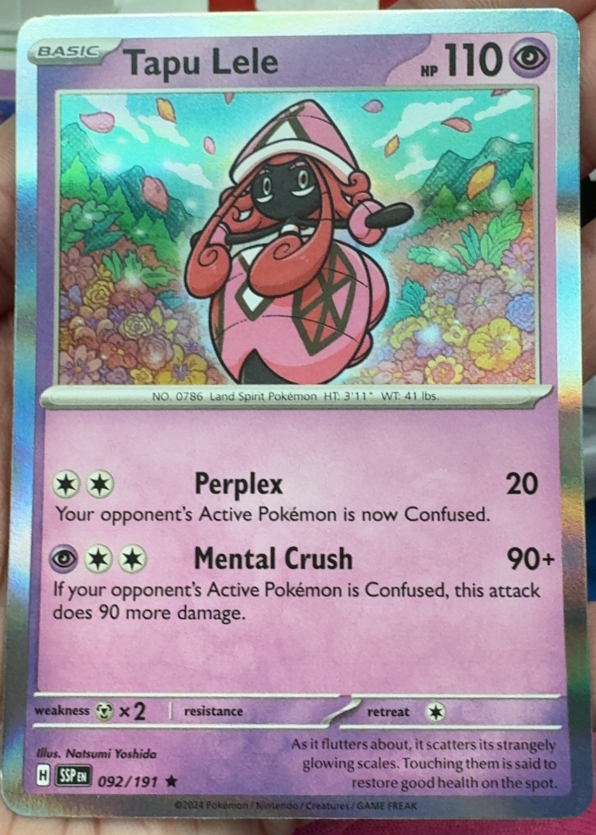pokemon tapu lele card GX - Celebrations Pokmon 60/145 clear acrylic holder that perfectly accentuates the stunning visual design and character artwork Pokemon Card - S&M: Guardians
