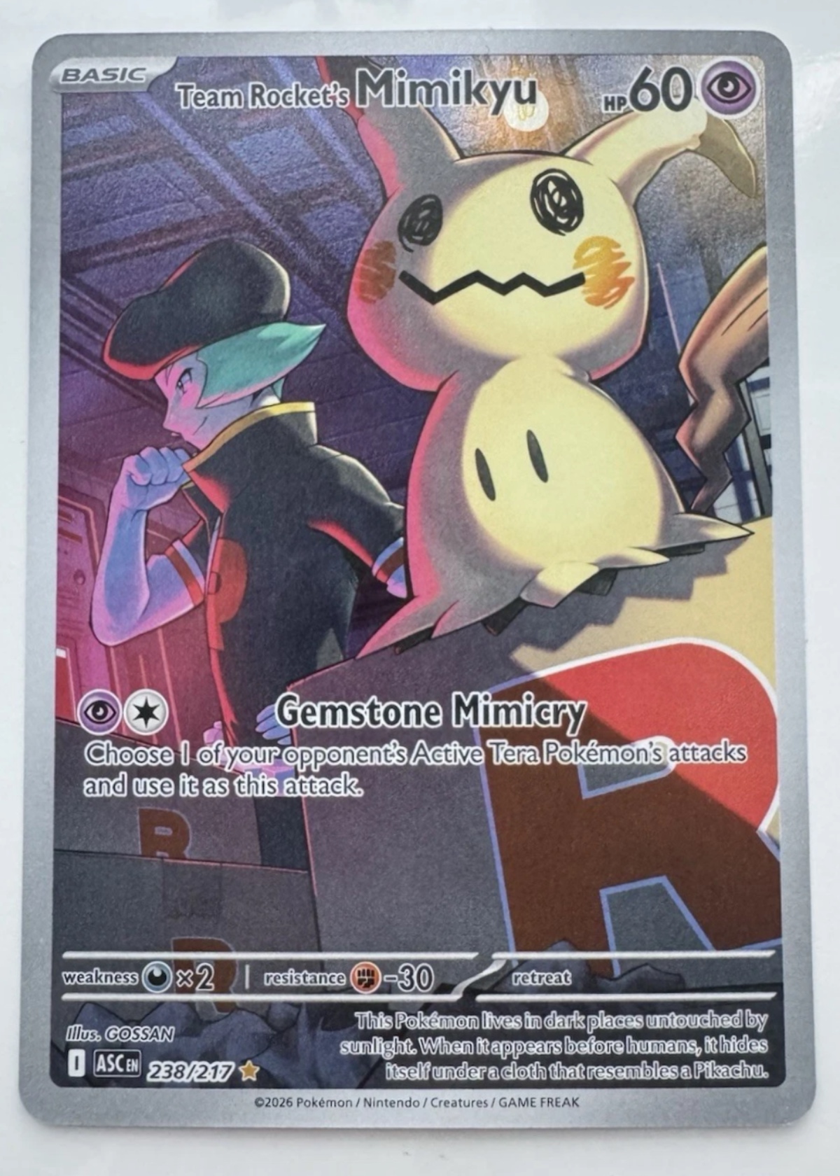 mimikyu graded card PSA 10 Delta Species Promo (Graded Card)  Phurion [1P] Ghost Eye Put 7 damage counters on your opponents Active Pokemon 2025 Pokemon Dri En-destined Rivals