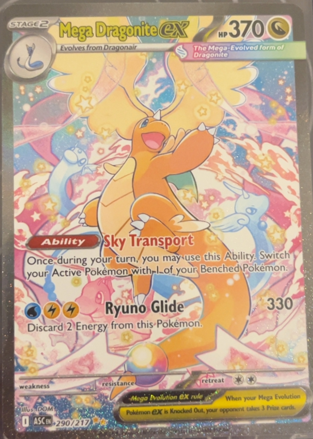 Mega Dragonite ex - Grade 8 - Ascended Heroes #290/217 | TCGrader