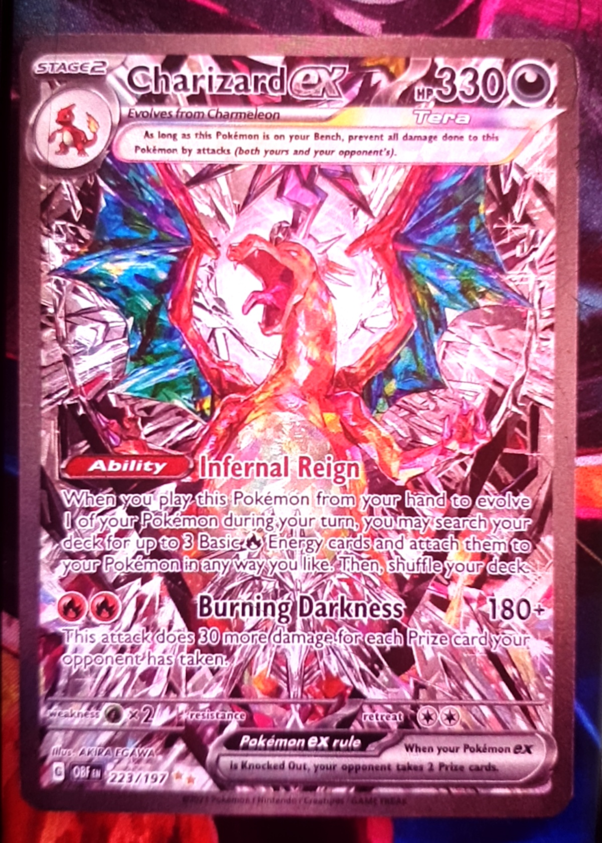 Charizard ex - Obsidian Flames [Grade 8]