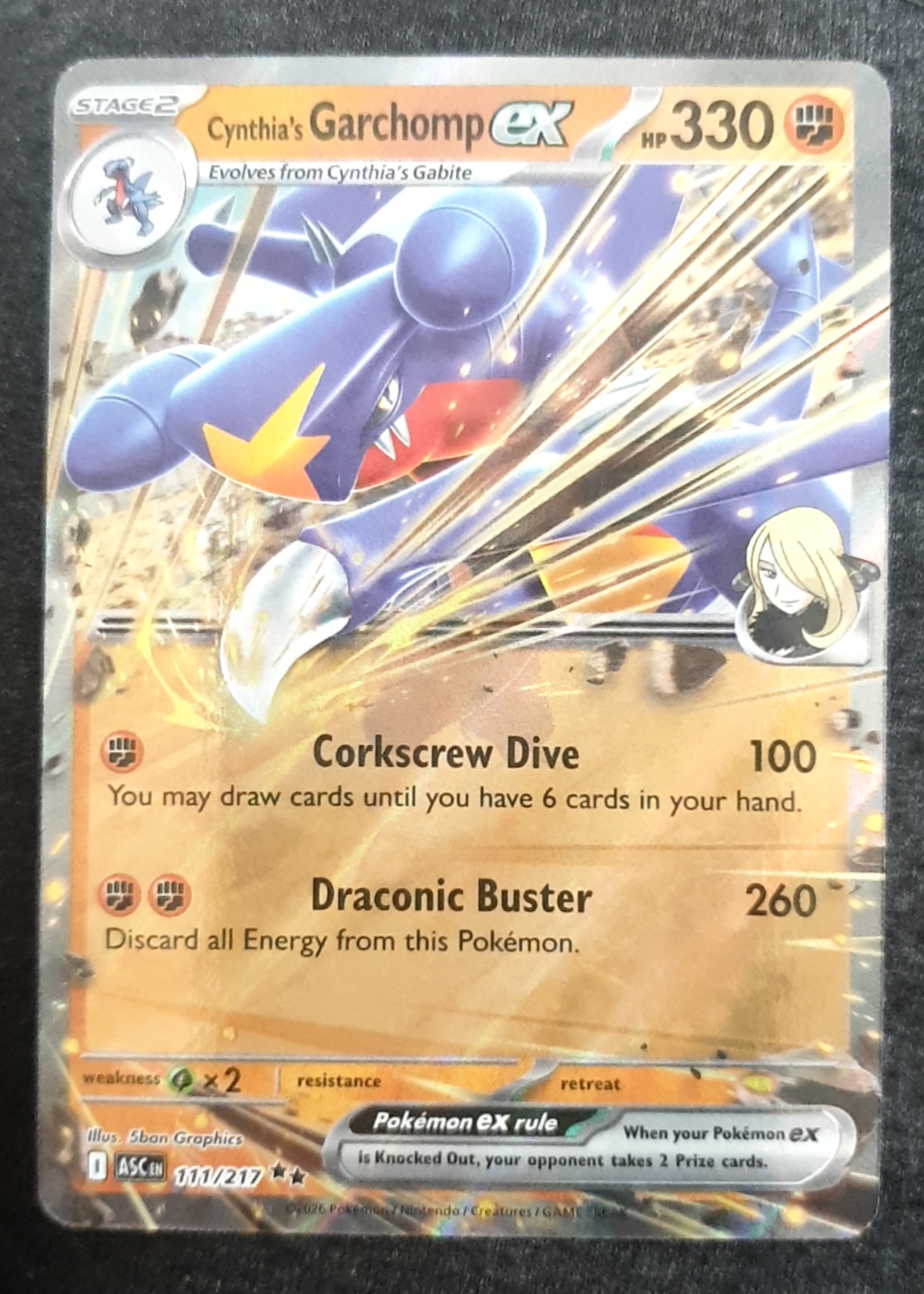 Cynthia's Garchomp ex - Ascended Heroes [Grade 9]