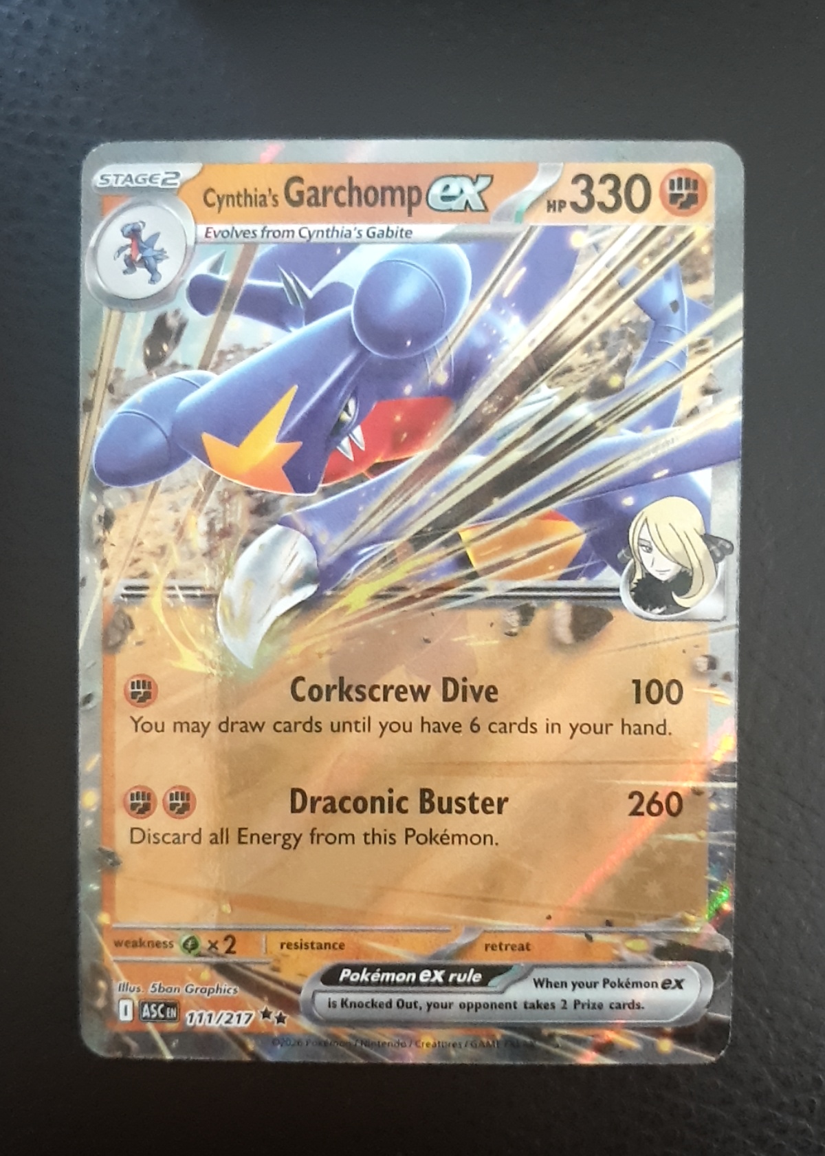 Cynthia's Garchomp ex - Ascended Heroes [Grade 9]