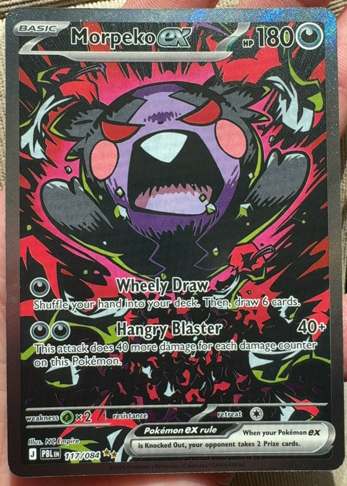 Morpeko ex - Pitch Black [Grade 9]