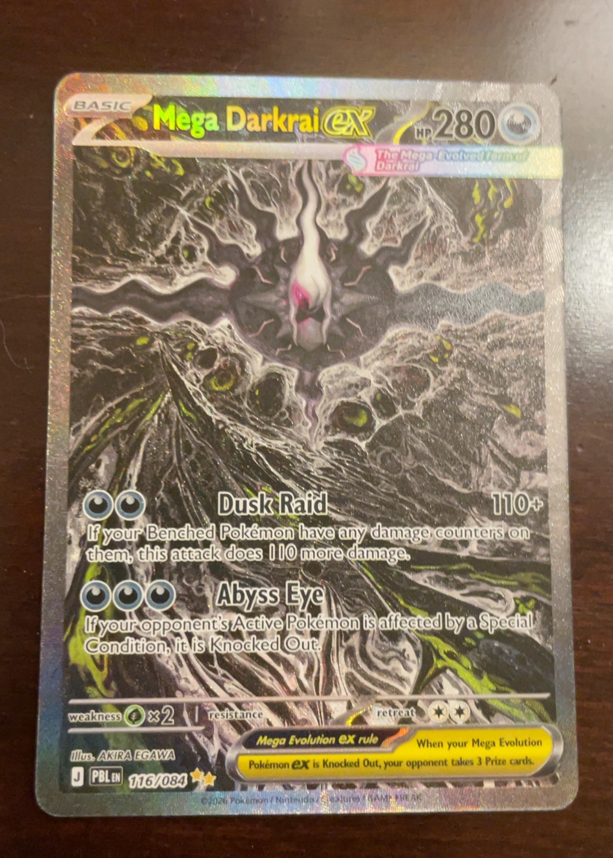Mega Darkrai ex - Grade 8.5 - Pitch Black #116/084 | TCGrader