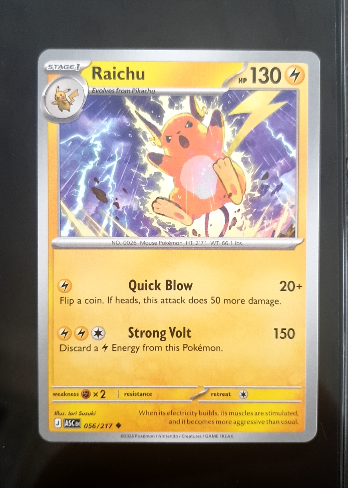 Raichu - Ascended Heroes [Grade 9.5]
