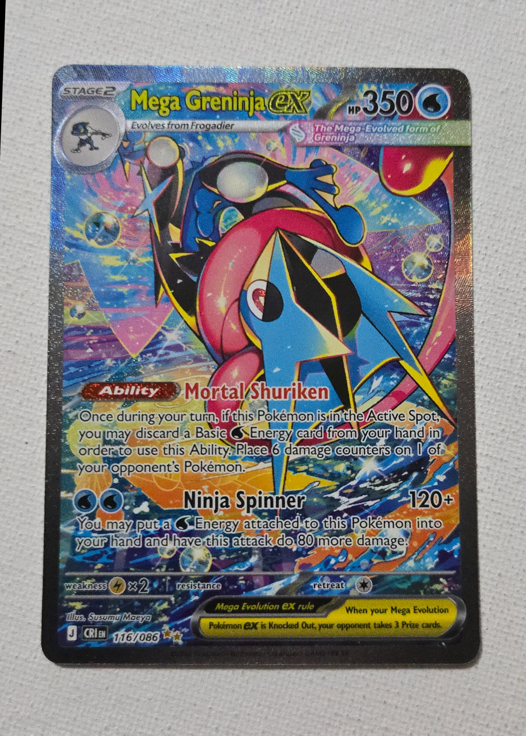 dark greninja pokemon card 2021 SWSH Black Star Promo Greninja-gold Star #144 PSA 9 [2D] Mist Slash (100) This attacks damage isnt affected by Weakness or Resistance Greninja | Unbroken Bonds |