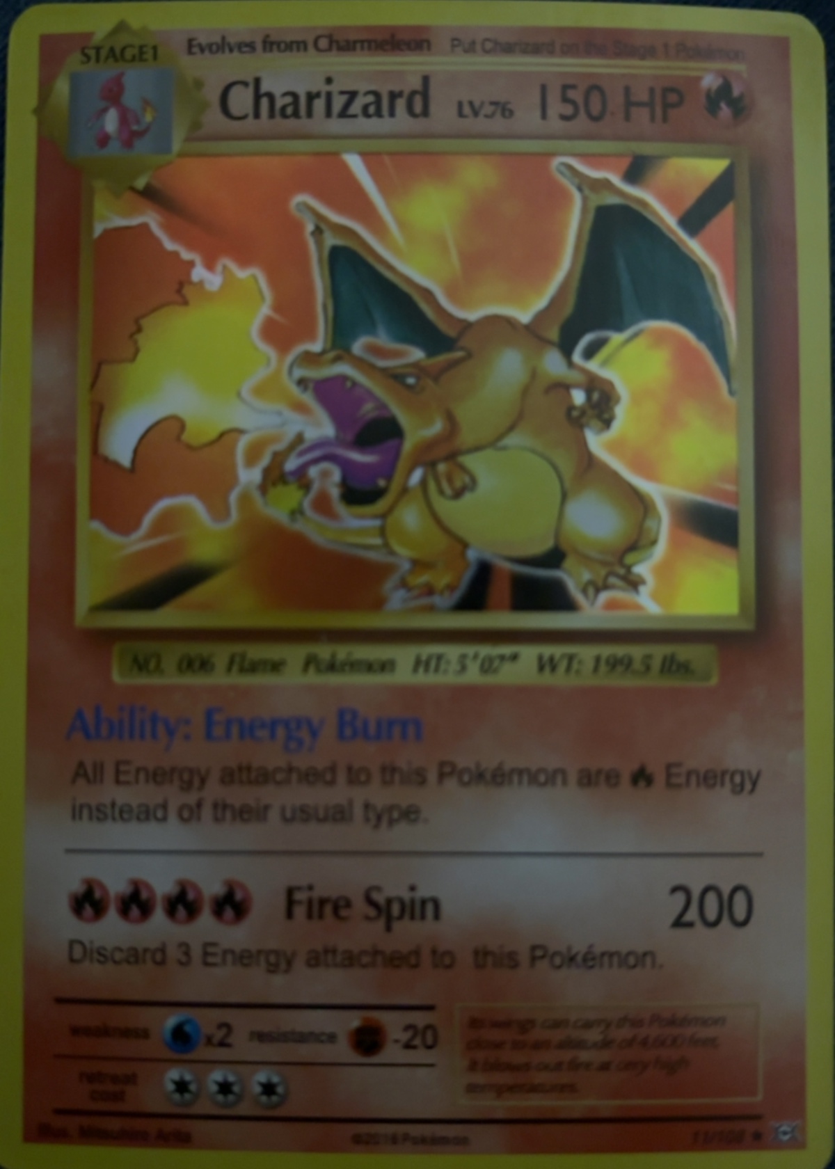 Charizard - Grade 8 - Legendary Collection #3/110 | TCGrader