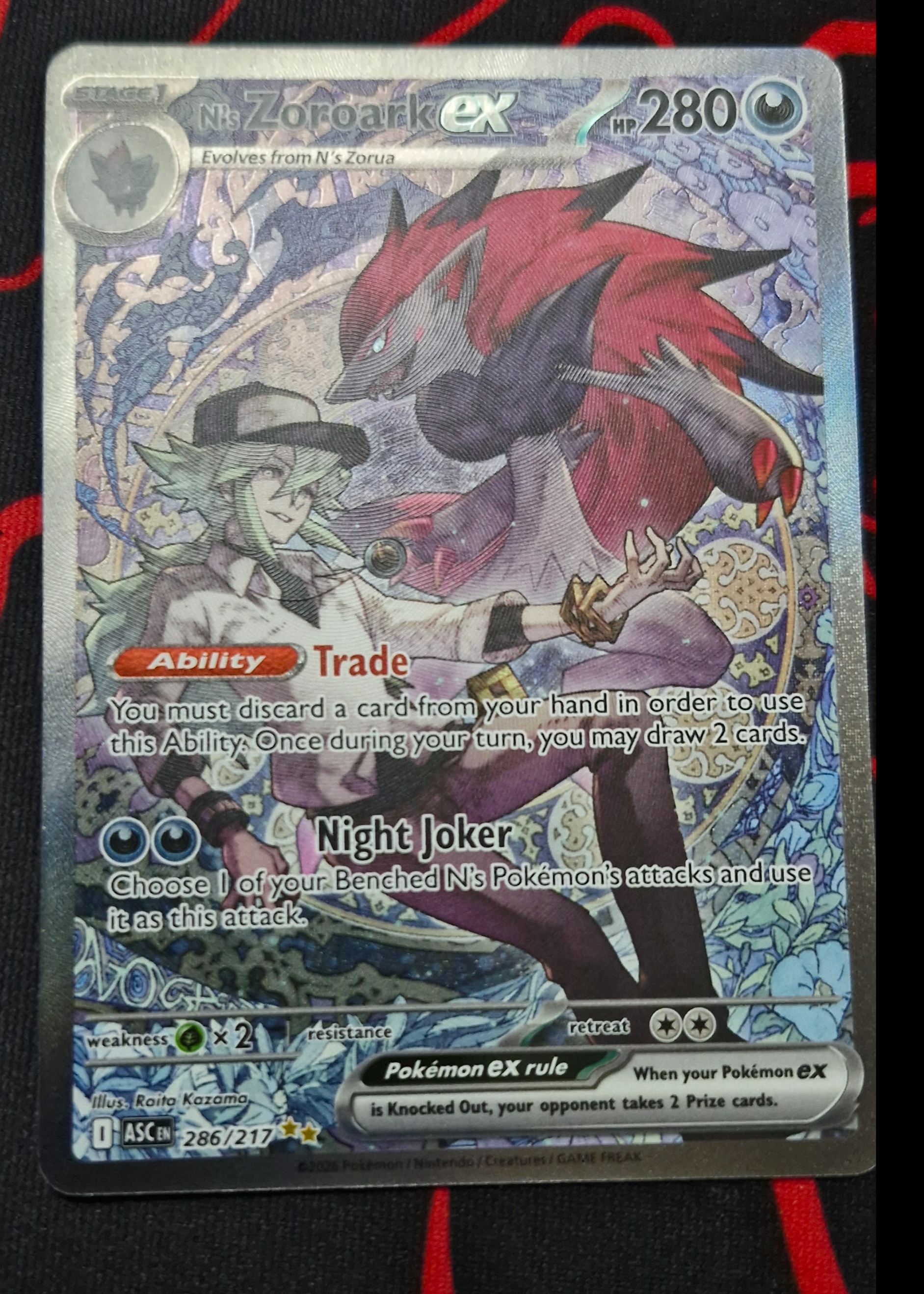 N's Zoroark ex - Grade 9 - Ascended Heroes #286/217 | TCGrader