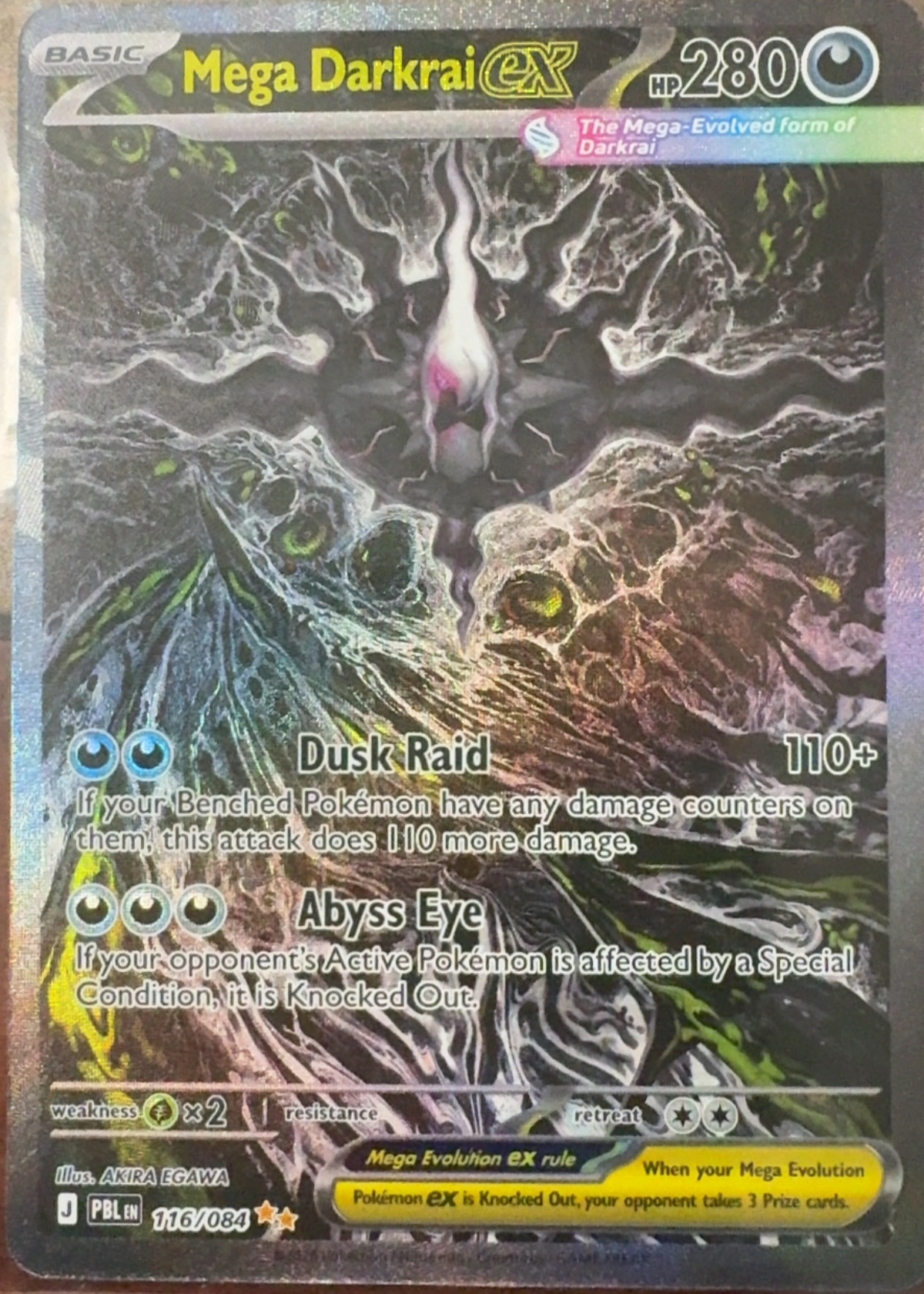 Mega Darkrai ex - Grade 8.5 - Pitch Black #116/084 | TCGrader
