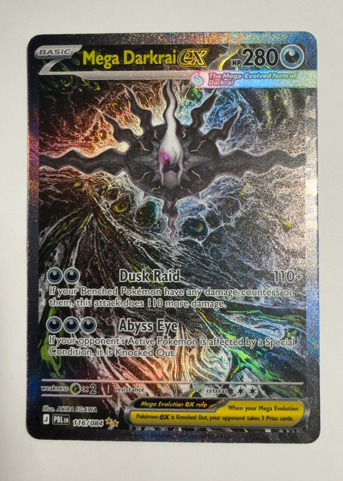 Mega Darkrai ex - Grade 8.5 - Pitch Black #116/084 | TCGrader