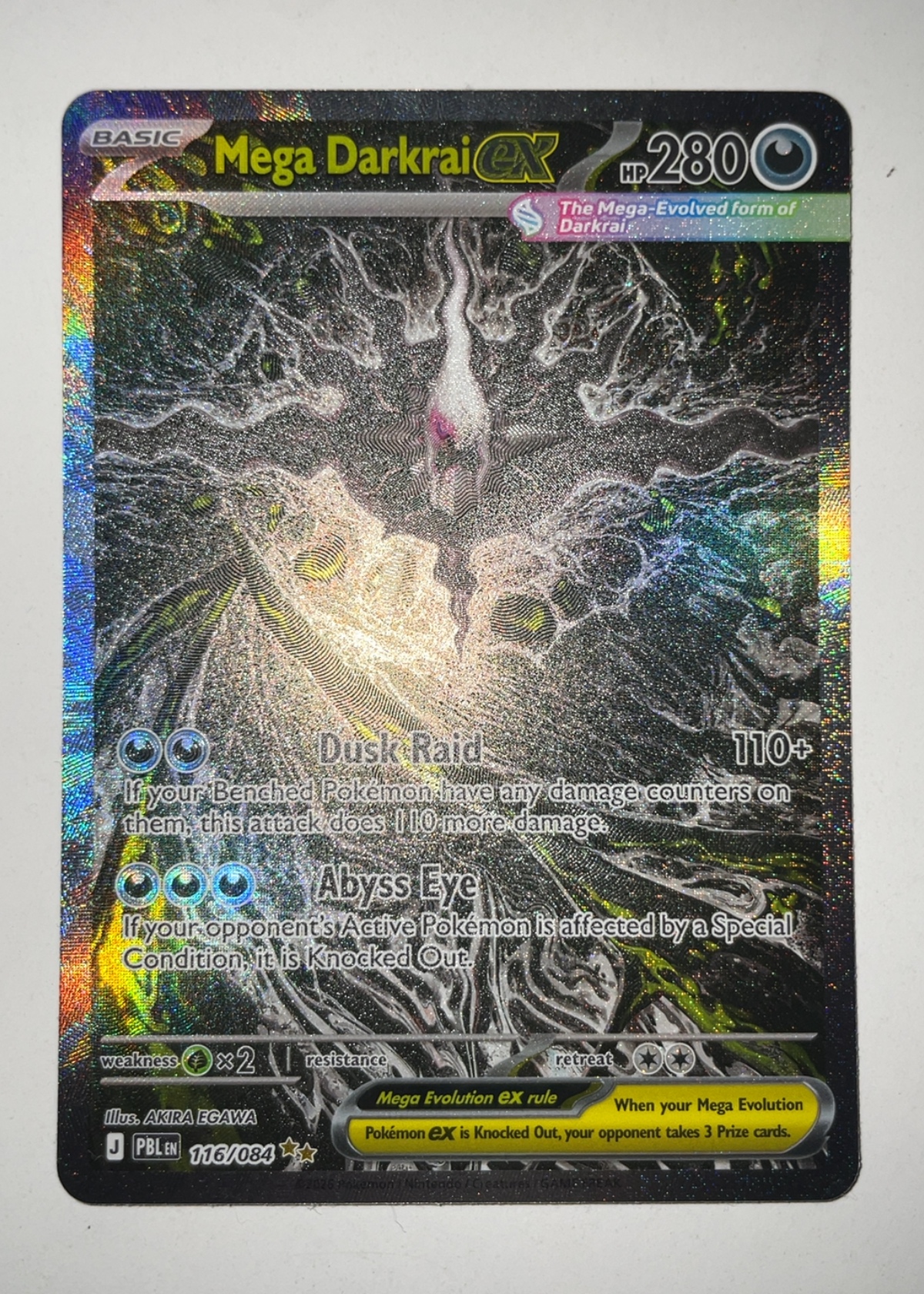 Mega Darkrai ex - Grade 6.5 - Pitch Black #116/084 | TCGrader