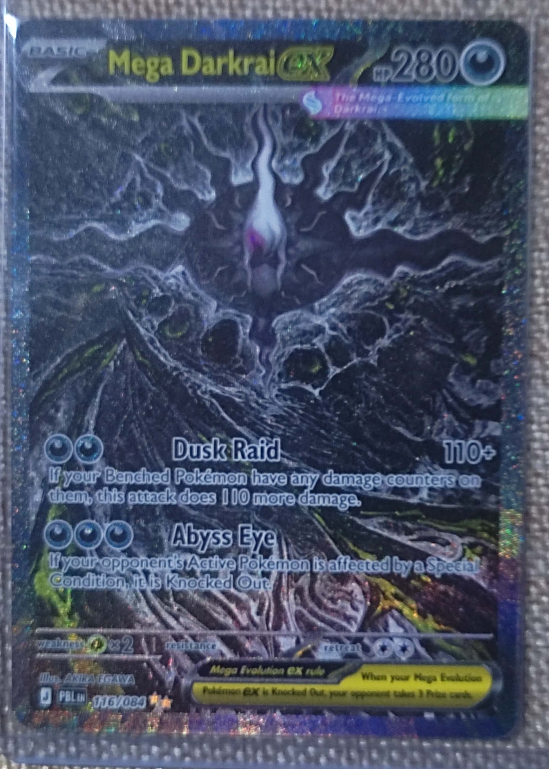 Mega Darkrai ex - Grade 9 - Pitch Black #116/084 | TCGrader
