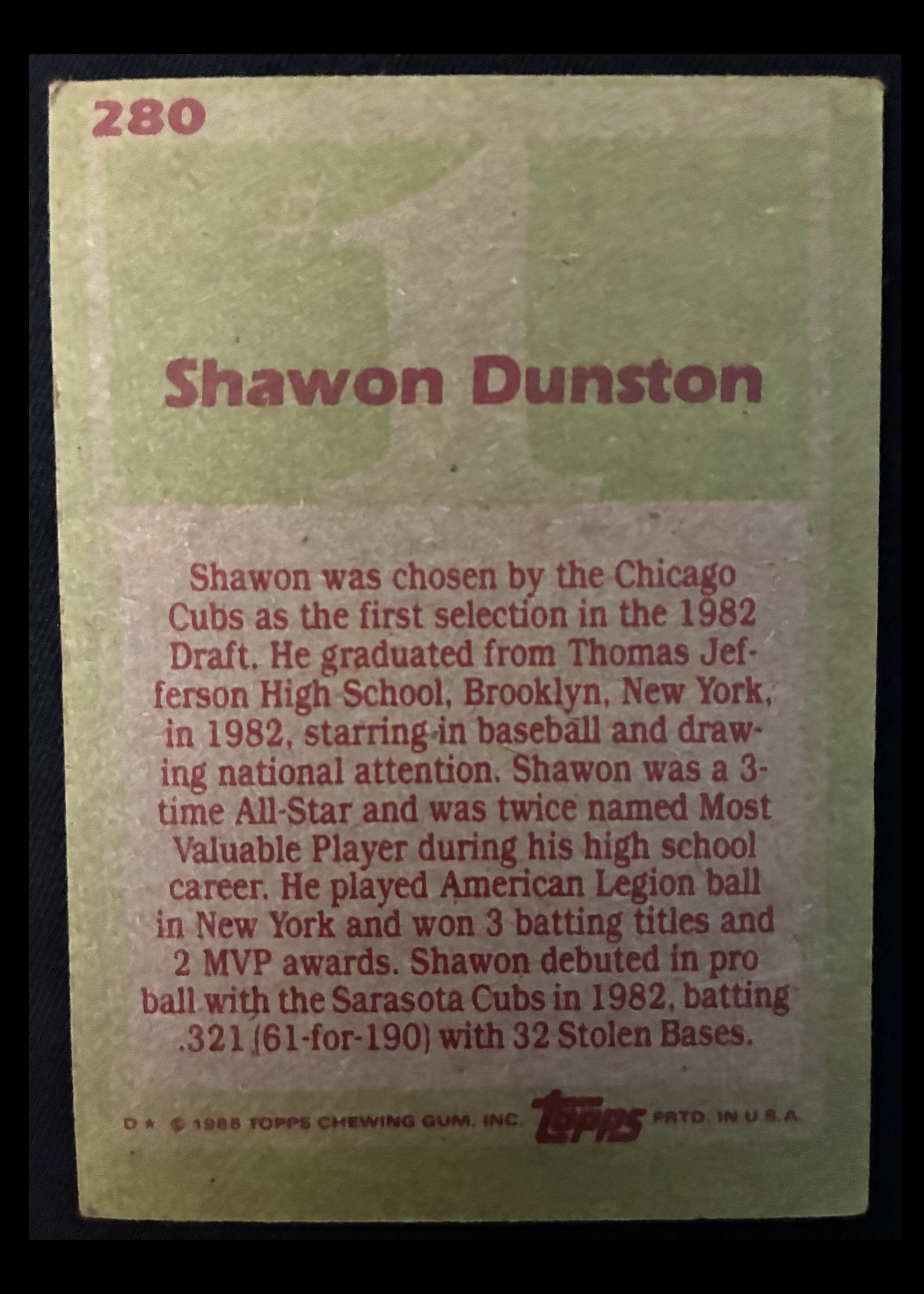 Card back
