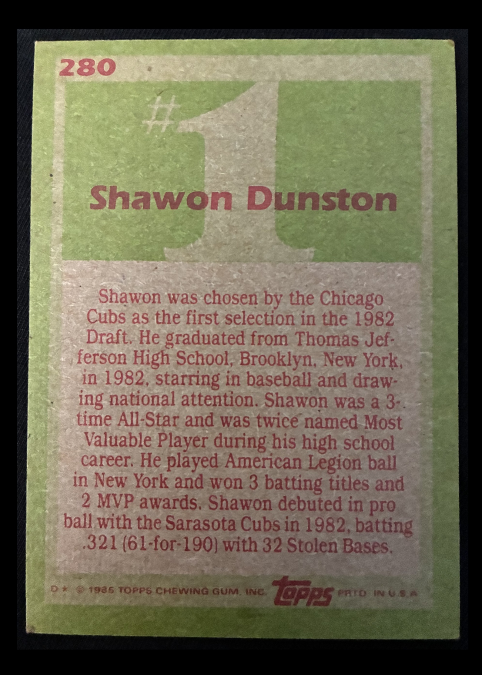 Card back