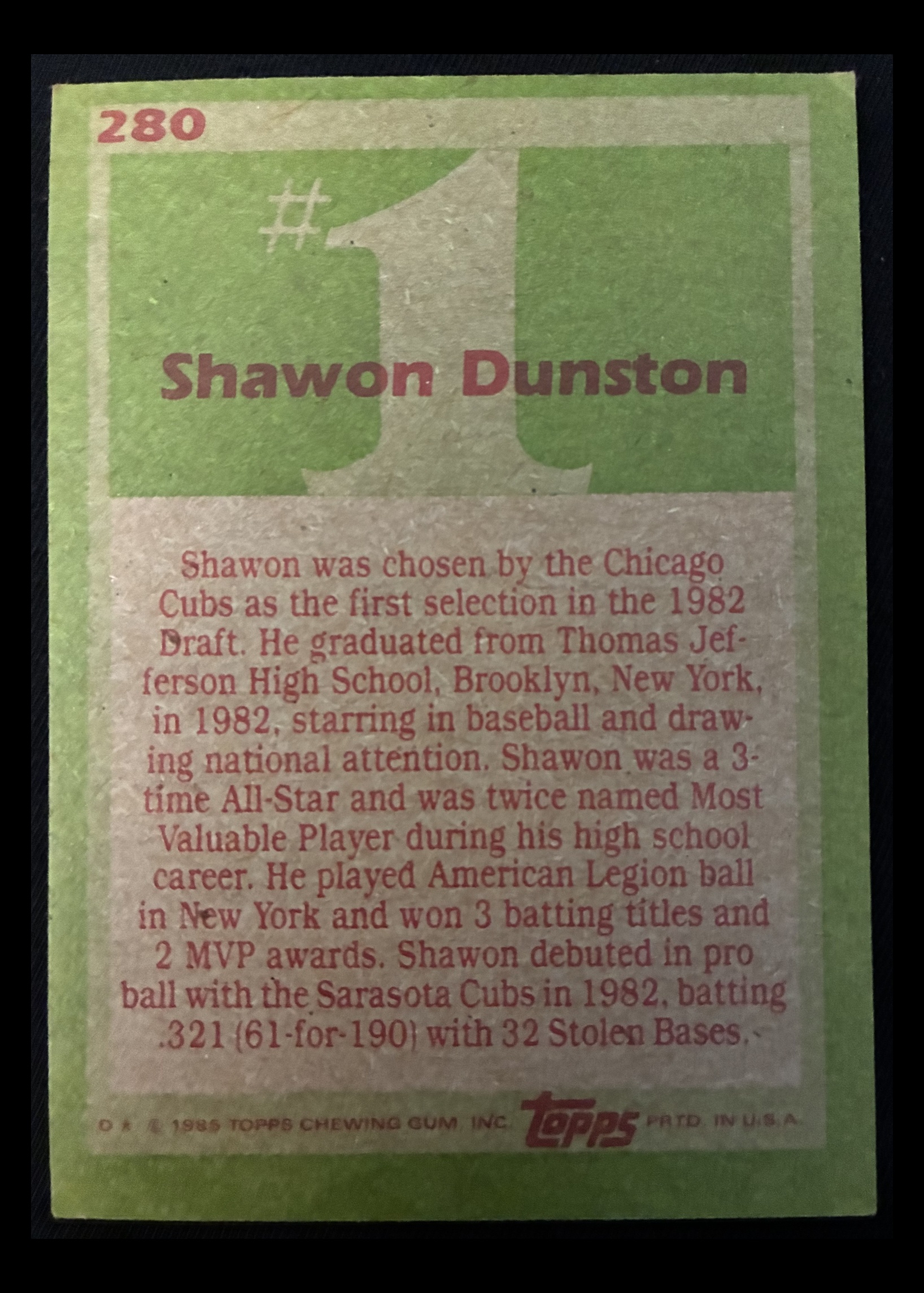 Card back