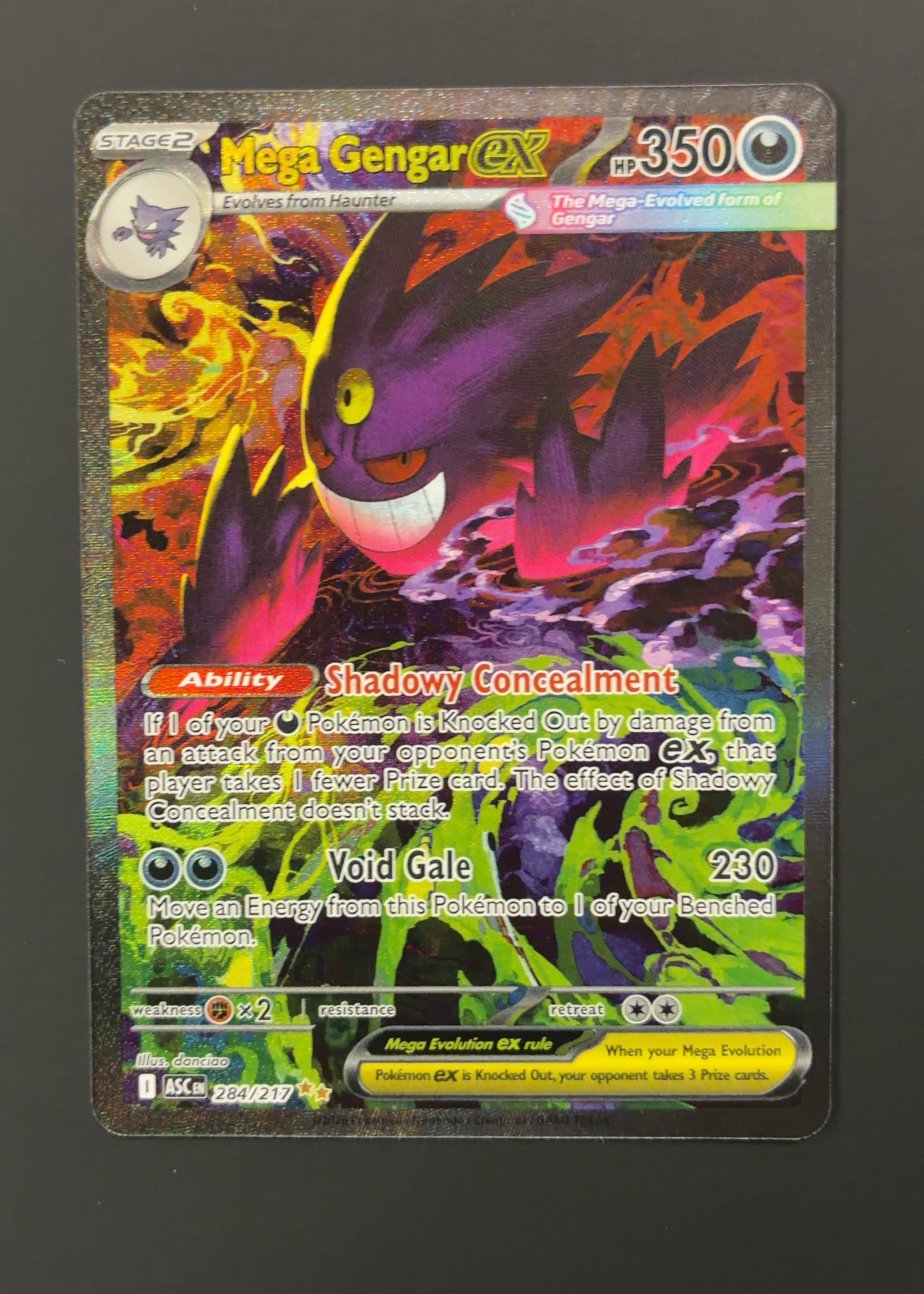 Mega Gengar ex - Grade 9 - Ascended Heroes #284/217 | TCGrader