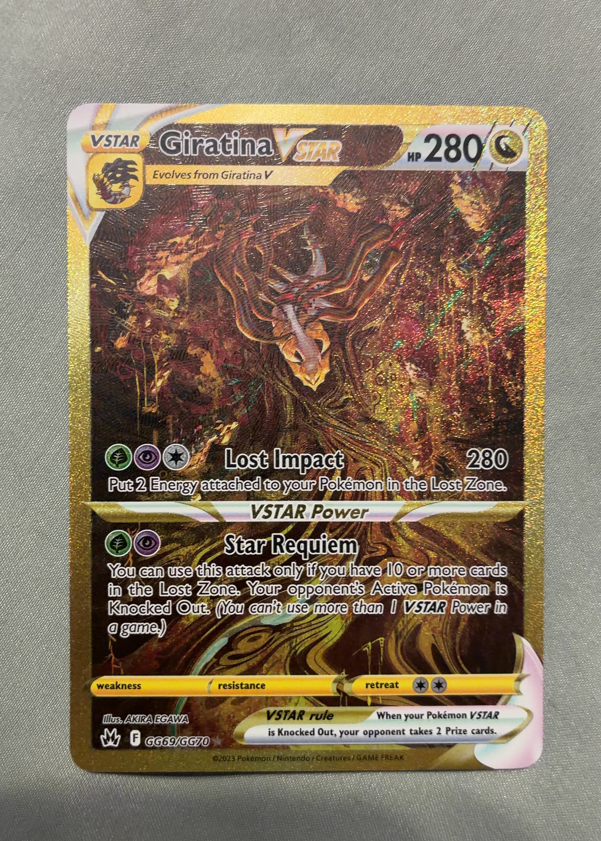 Giratina VSTAR - Grade 9 - Crown Zenith Galarian Gallery #GG69