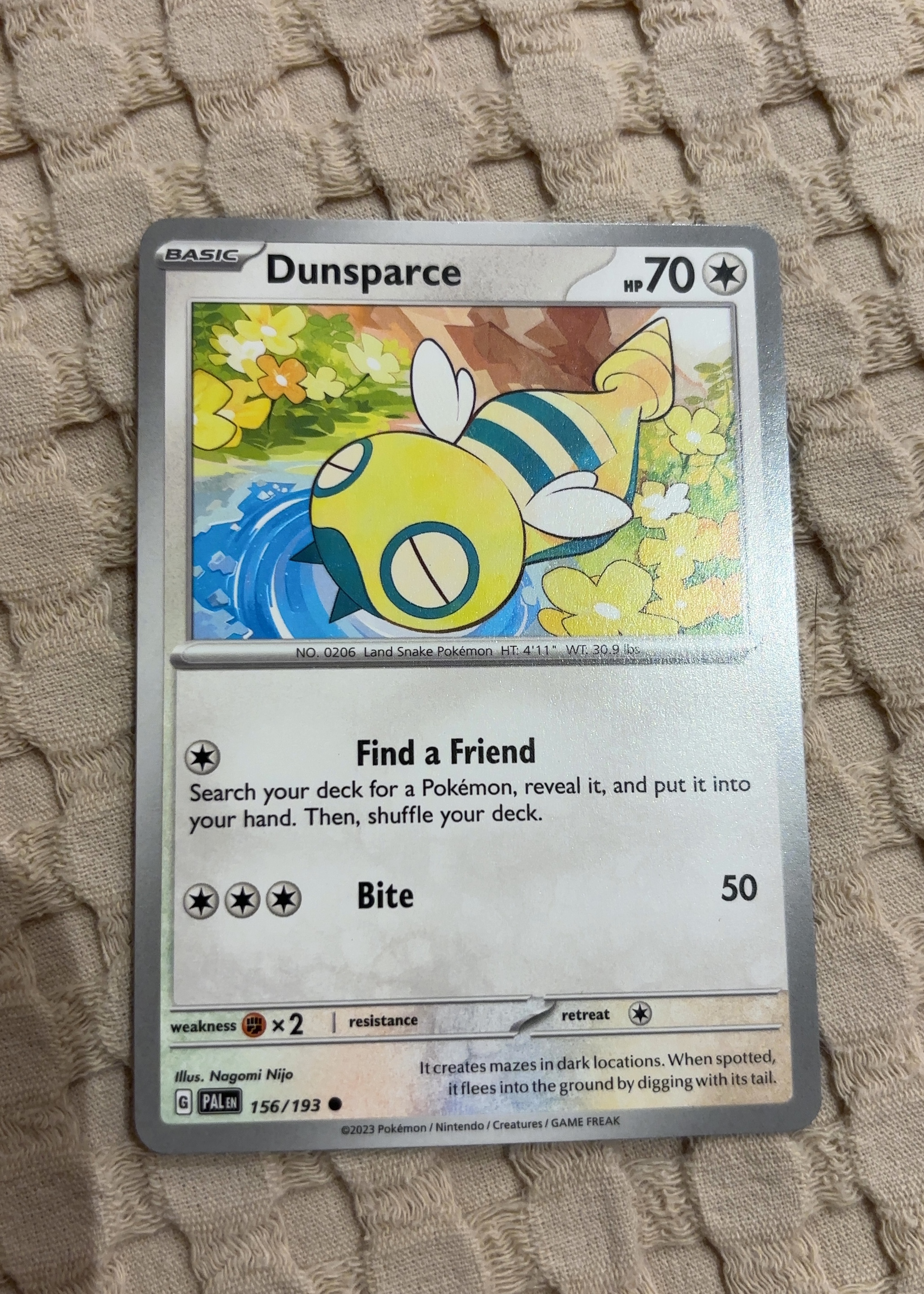 Dunsparce - Paldea Evolved [Grade 8]
