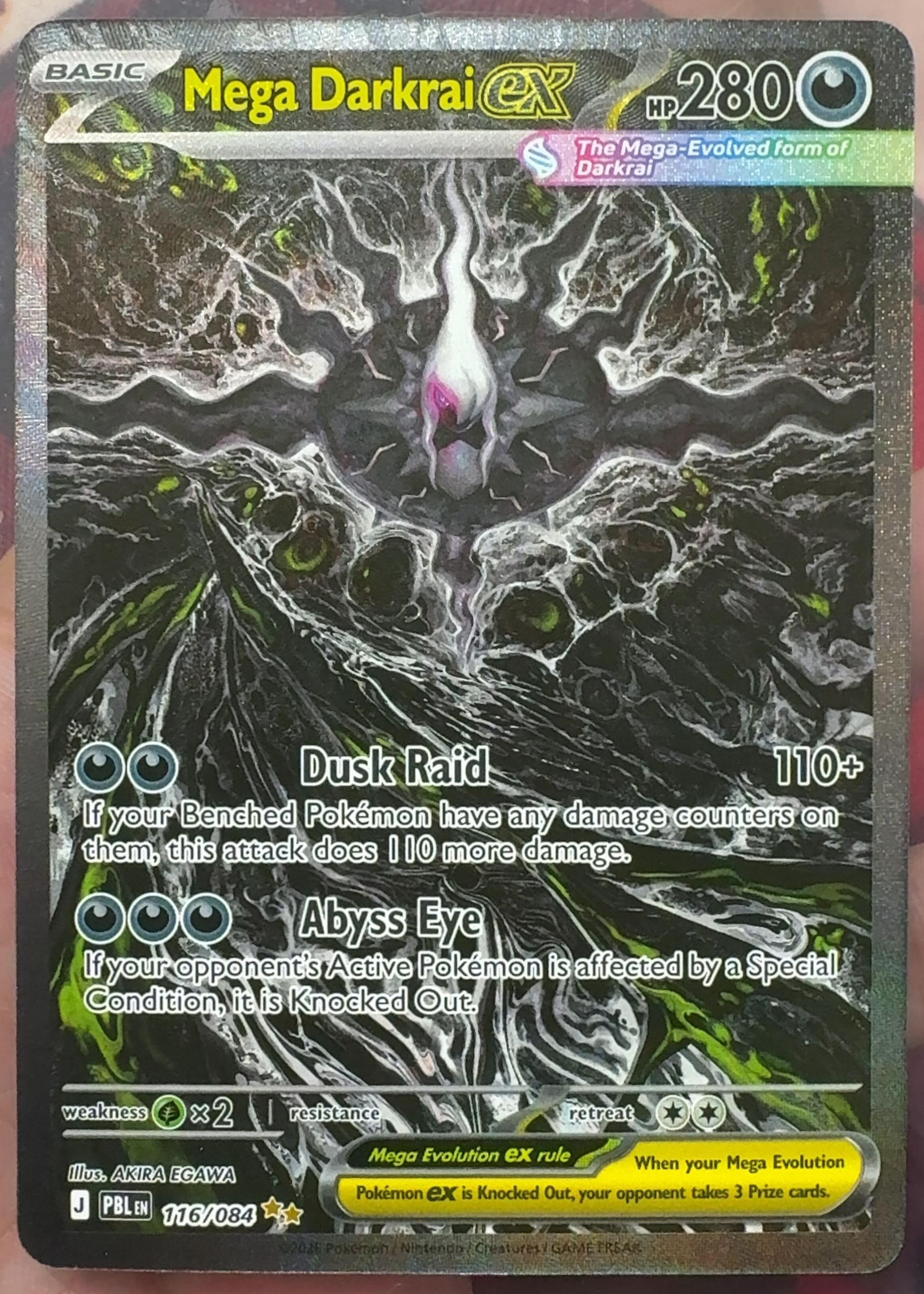 Mega Darkrai ex - Grade 8.5 - Pitch Black #116/084 | TCGrader