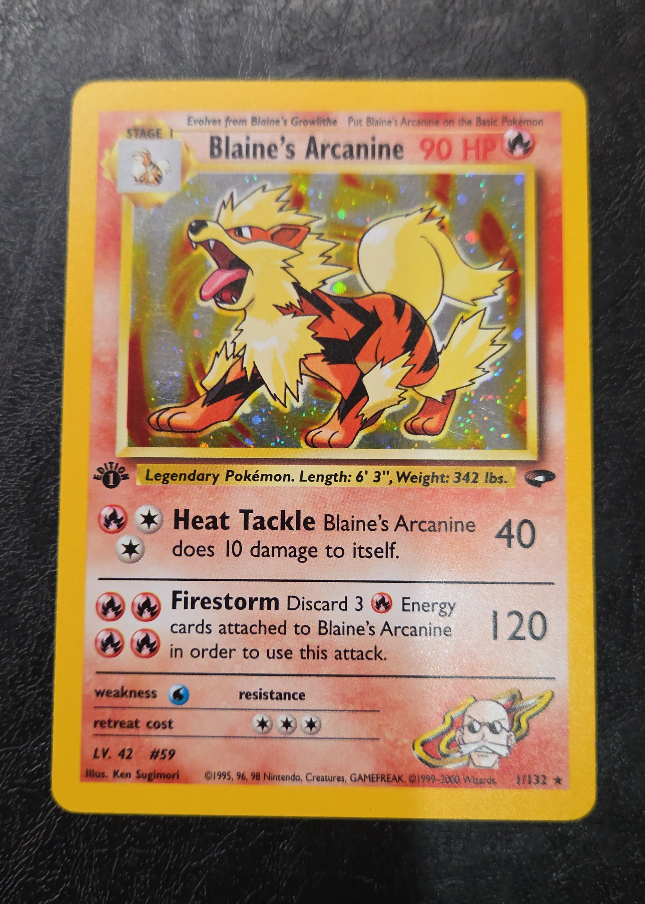 Blaine's Arcanine - Grade 8.5 - Gym Challenge #1/132 | TCGrader