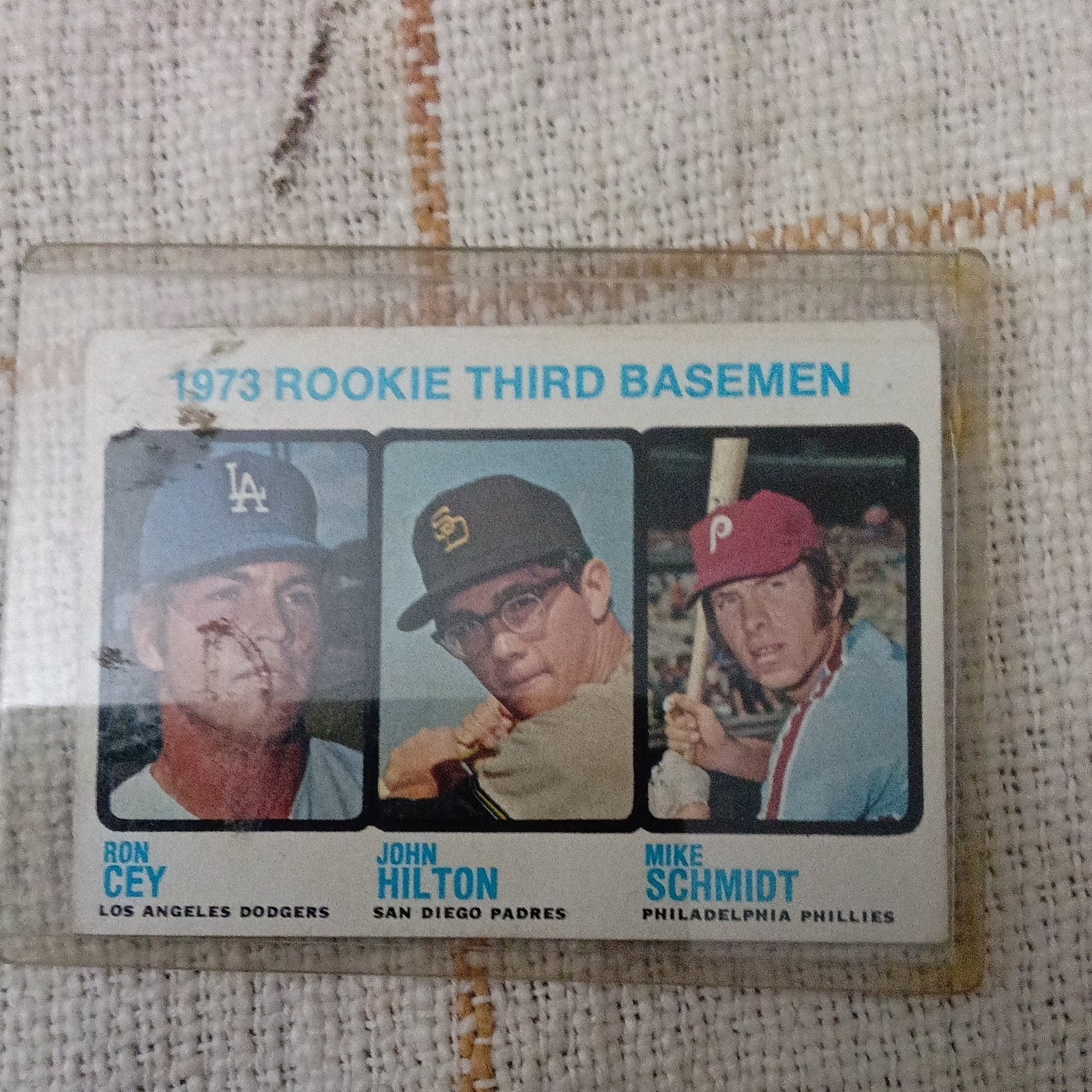 1973 Rookie Third Basemen (Ron Cey / John Hilton / Mike Schmidt)